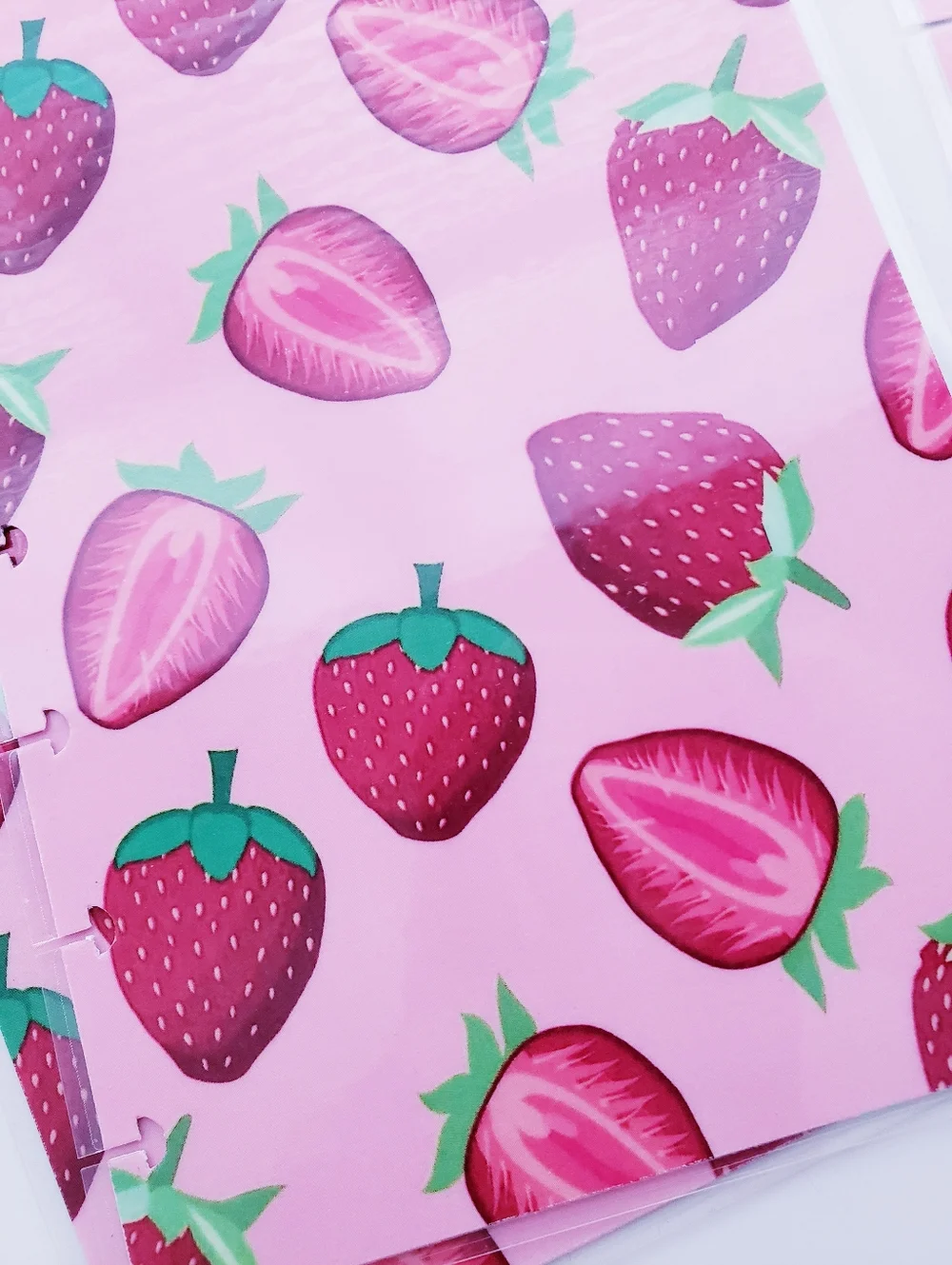 Strawberry Sweet Berries Pink Girly Planner HP Mini Size Cover Set